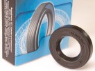 Rotary shaft seal BAB 16.5x30x7 FKM made of fluororubber for high pressure (color - brown)